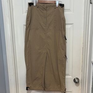 Private Member Casual Tan Maxi Skirt